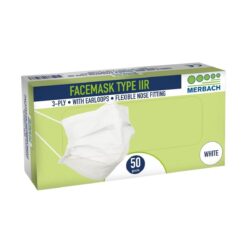 Klinion - Mondmaskers - 50 stuks - Blauw - Wit