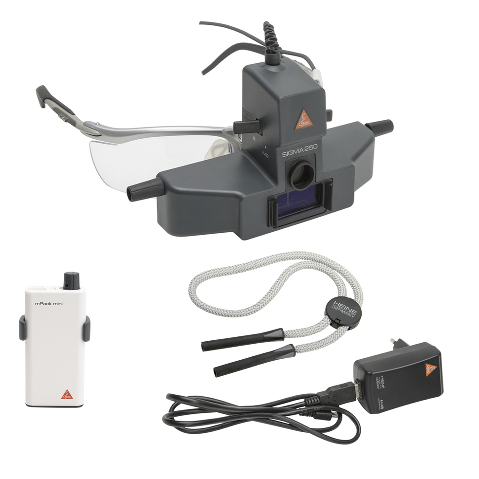 Heine - Sigma 250 Indirecte Oftalmoscoop - Diverse uitvoeringen - SIGMA 250 M2 + S-FRAME + MPACK